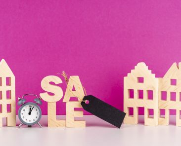 front-view-wooden-sale-lettering-wooden-houses